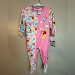 NWT Disney Baby Footed Pooh Bear Pajamas 24 Months
